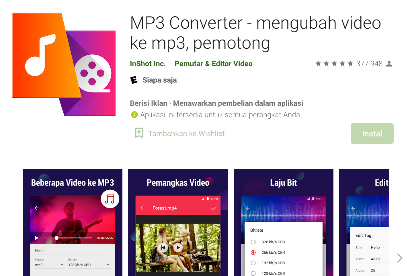 Ubah Video Menjadi Audio Menggunakan Aplikasi MP3 Converter